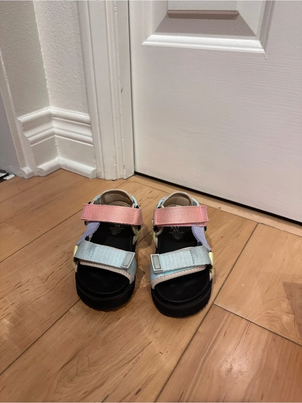 GAP Kids Pastel Strap Sandals in Pink, Blue, Yellow, Lavender
